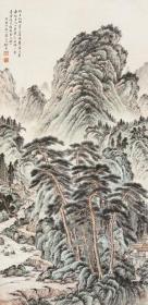 艺术微喷 徐邦达  夏日山居 30x62厘米