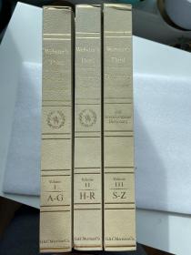 现货  Webster's Third New International Dictionary and Seven Language Dictionary: 3rd  Unabridged with Seven Language Dictionary 英文原版