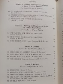 Surface Mining 【露天采矿学】【目录见图】