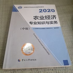 经济师中级2020 农业经济专业知识与实务（中级）2020 中国人事出版社