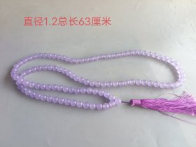 清代紫翡108朝珠项链