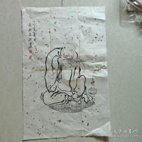 名家佛像 手绘画