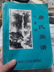 旧书《唐氏族谱》云雾洞一册