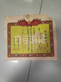 1955年，带有暗记“婚姻自由”的河北省磁县结婚证书