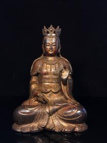 纯铜观音菩萨像-