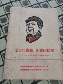 伟大的实践，光辉的榜样——学习毛主席伟大的教育革命实践