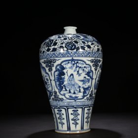 元青花四爱人物纹梅瓶43*25厘米