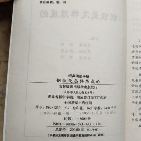 钢铁是怎样炼成的