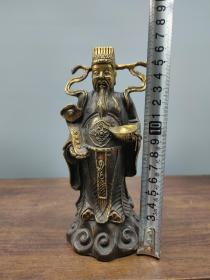 古玩铜器收藏:，财神爷，造型独特，质感厚实、雕刻精美、包浆纯熟！
新货上架！
产品规格 重量 如下图：