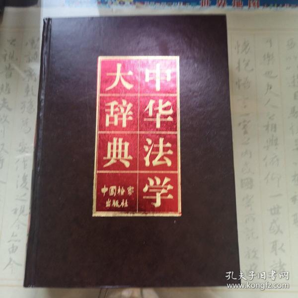 中华法学大辞典.诉讼法学卷