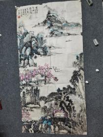 已故书画家，余任天山水画作品