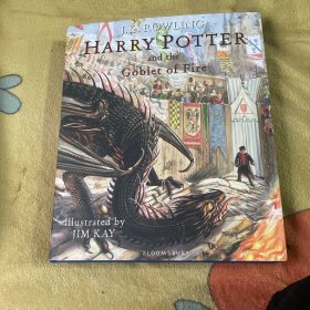 哈利波特与火焰杯 英文原版 哈4 精装全彩插画版 Harry Potter and the Goblet of Fire Illustrated Edition JK罗琳