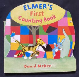 Elmer‘s first counting book 纸板书 动物