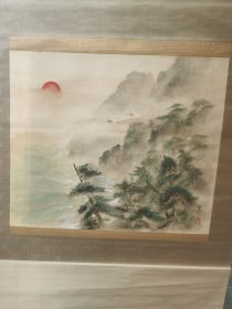 加藤美代三绢本立轴