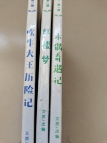 语文阅读经丛书·第一辑（套装1-10册）吹牛大王历险记，红楼梦，木偶奇遇记 3本合售