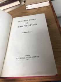 伦敦英文原版《SELECTED WORKS of MAO TSE-TUNG》Volume Two、Three、Four 【伦敦版毛选1、2、3、4】 共4本合售 精装 大32