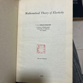 Mathematical Theory of Elasticity(弹性数理论 英文精装）