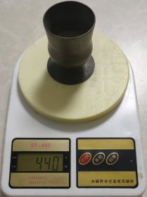 束腰型厚重铜酒杯水盂3893