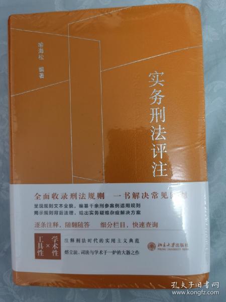 实务刑法评注（刑法规则集成+刑事诉讼程序的刑法全典+实务工作者的刑法工具书） 喻海松著