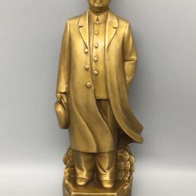 毛主席铜像全身站像重1500多克