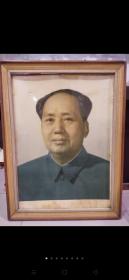 “伟大的领袖和导师毛泽东主席”胶木板画，品相完整如图，原装匹克，包老保真。