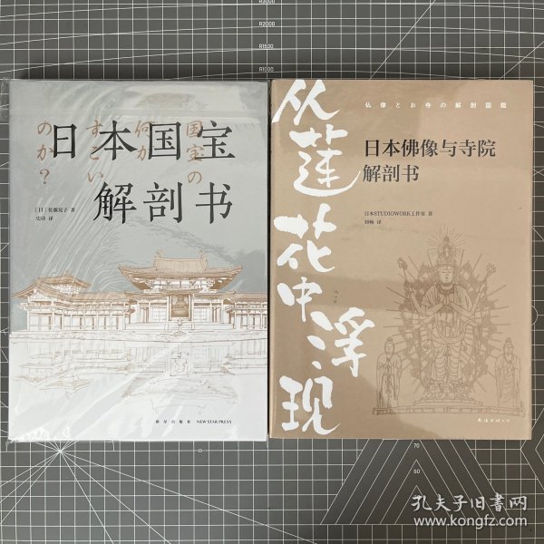 从莲花中浮现：日本佛像与寺院解剖书+日本国宝解剖书，两册合售，内页多插图