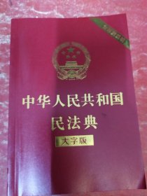 中华人民共和国民法典（大字版32开大字条旨红皮烫金）2020年6月新版