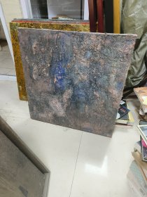 5号，疑是张元老师作品，张元美院教授，综合材料画，四方，大概60×60厘米四方形！仔细看图自定！