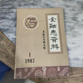 金融志资料黑龙江金融专辑1987.1