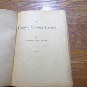 GERMAN SCIENCE READER
德国科学读物