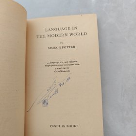 Language in the Modern World（现代世界的语言）英文版