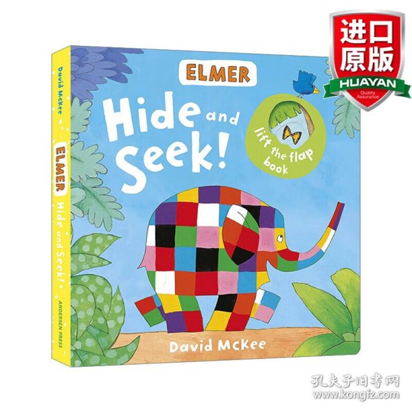 英文原版 Elmer: Hide and Seek!  花格子大象  捉迷藏  找找书 英文版 进口英语原版书籍