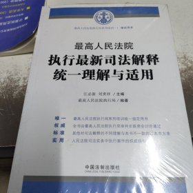 最高人民法院执行最新司法解释统一理解与适用