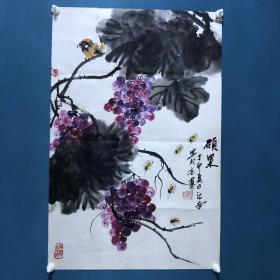 书画家-赵江南水墨作品1幅。