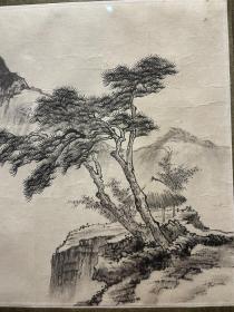 爱新觉罗 溥杰  精品山水  山水国画