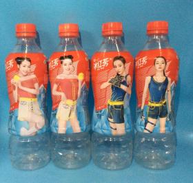 空瓶收藏 迪丽热巴 纪念瓶 统一冰红茶空瓶非可口可乐罐 四瓶一组