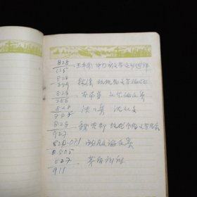 山东师范大学教授·茅盾研究学者·査国华·1958日记一册