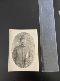 民国日军老照片一张，长10厘米，宽7厘米。