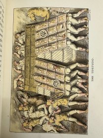 1880年 The Story of the Last Days of Jerusalem 少年版 厚纸印刷 布面精装 书脊、封面烫金图案  ,套色插图