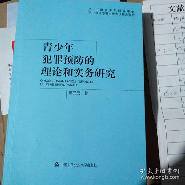 青少年犯罪预防的理论和实务研究