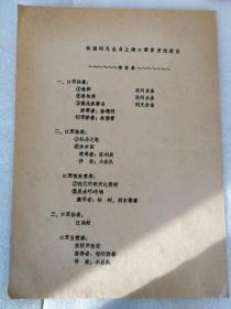 徐德明先生与上海口琴界交流演出 节目单