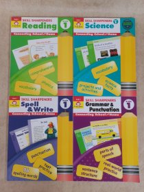 英文原版Skill sharpeners Grammar&Punctuation +Spell & Write+Science +Reading 4本合售