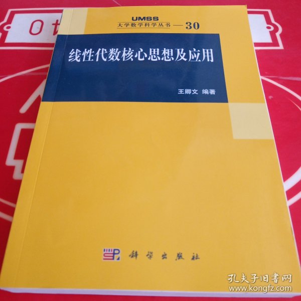 线性代数核心思想及应用：大学数学科学丛书30