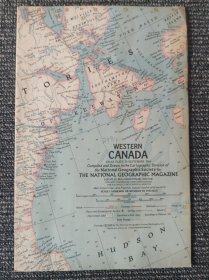 National Geographic国家地理杂志地图系列之1966年9月 Western Canada 加拿大西部地图