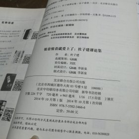 恨着恨着就爱上了：杜子建谬论集杜子建  著北京联合出版公司