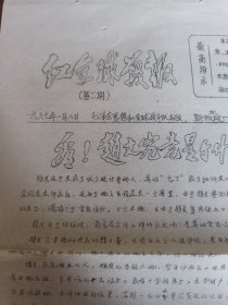 油印本 红全球战报 新阳机械厂 赵文究竟是个什么家伙?