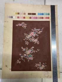 民国早期海京洋行，地毯设计手绘原稿