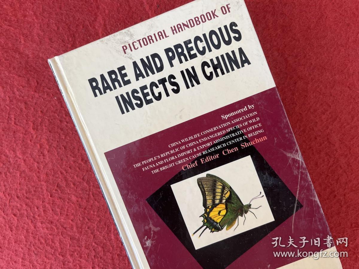 RARE AND PRECIOUS INSECTS IN CHINA（中国珍稀昆虫图鉴）英文版【封皮有灰印】实物拍图