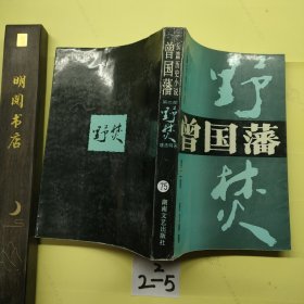 长篇历史小说曾国藩第二部 野焚