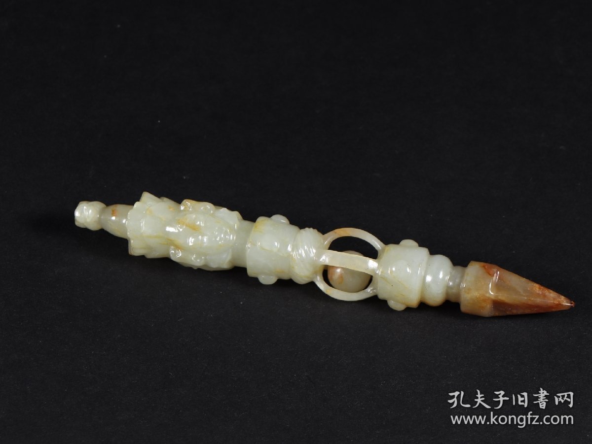 清代和田玉金刚杵